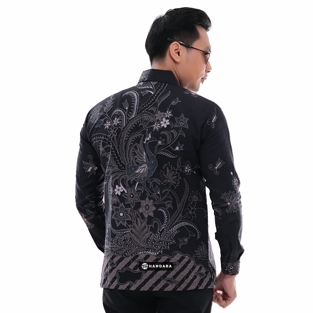 Handara Batik Pria Srigunting Hitam HB-215