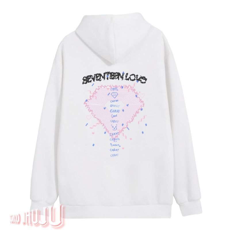 (versi) Hoodie Zipper Svt Fan Meeting Carat Diamond logo