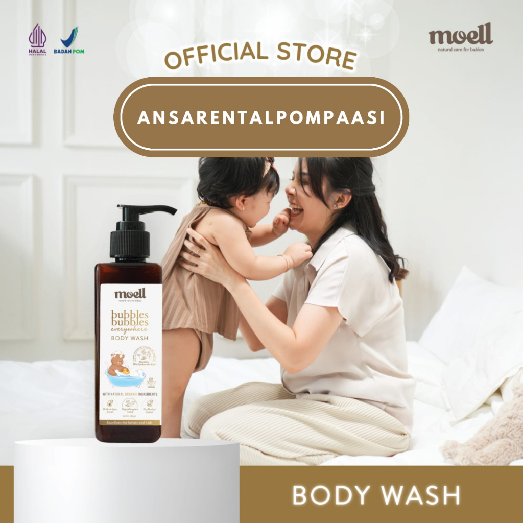 Moell Body Lotion Moell Bodywash Lotion Bayi Perawatan Kulit Bayi