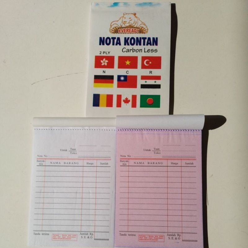 

nota kontan carbonless 2 ply