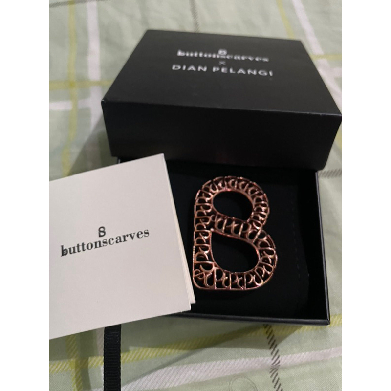 INTERLOCK RING ROSE GOLD BUTTONSCARVES