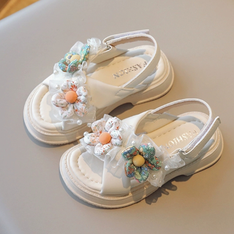 Okaybaby B319 Sandal Anak Perempuan Flower Lucu Import Sendal Kekenian