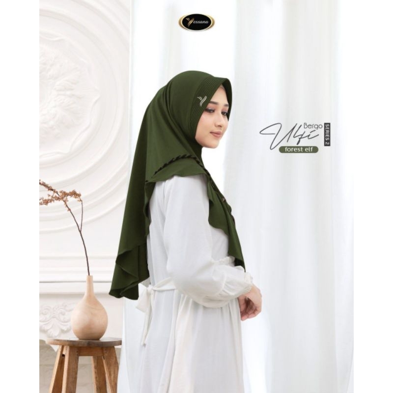 Bergo Jersey/bergo instan/hijab instan/bergo Ulfi by Yessana