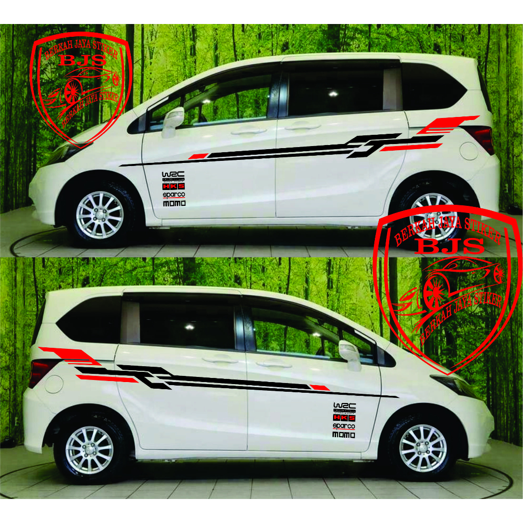 NEW stiker mobil honda freed stiker mobil honda stiker list body mobil stiker variasi mobil honda