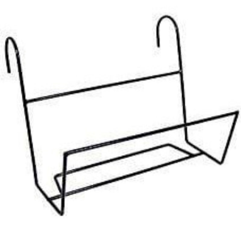 Adelonz Gantungan Pot Kotak Panjang Tempel Pagar/Rak Balkon Besi/Rak Pagar/Standing Pot Besi/Rak Pot