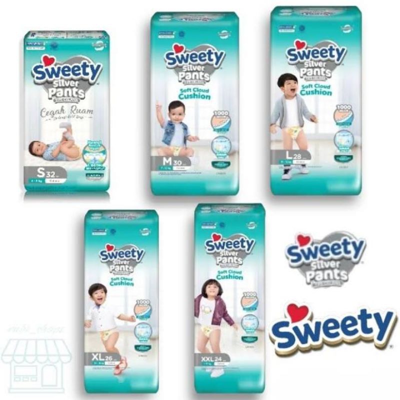 Popok Sweety Silver Pants XXL 24