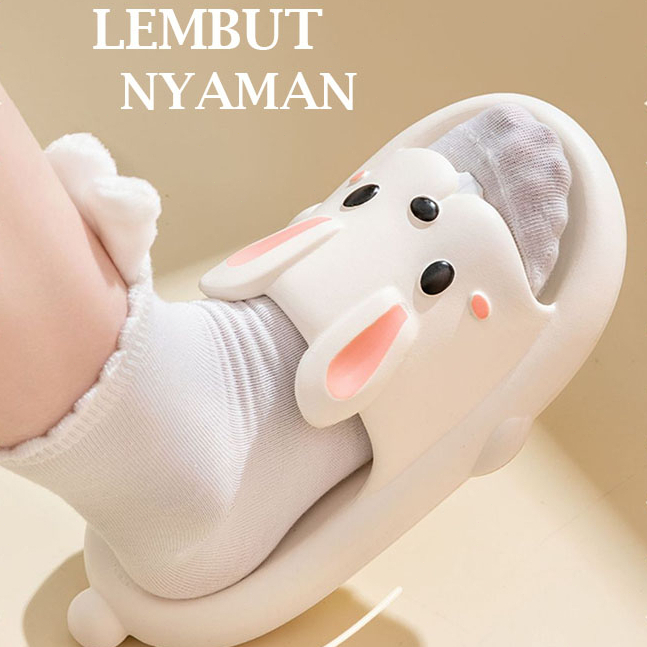 Sandal Kelinci Anak Laki Laki Sendal Baby Kartun Sandal Anak Perempuan Cartoon Lucu Import Sendal Empuk Slip On Anti Slip Empuk size:30-35