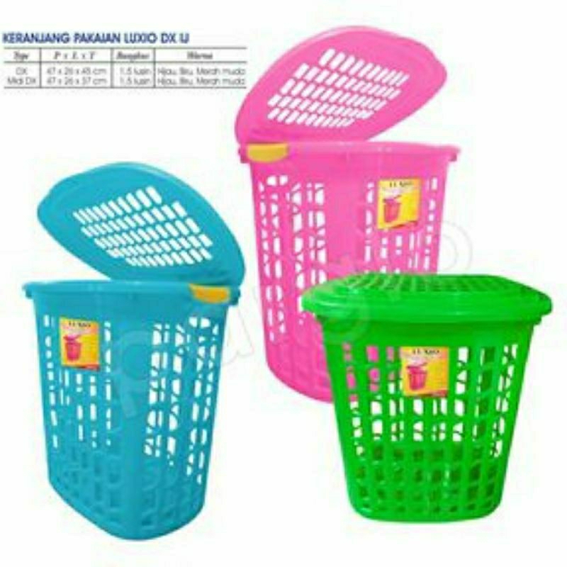 KERANJANG BAJU TUTUP/ LAUNDRY LUXIO