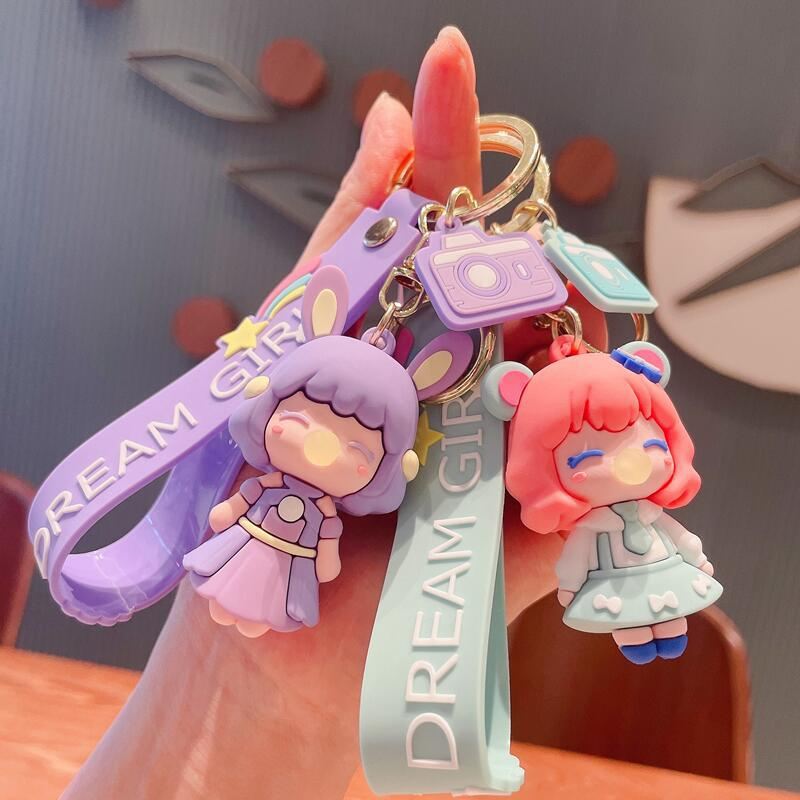 Gantungan Kunci Bubble Girl / Aksesoris Kunci Motor / Dream Girl / Gantungan Kunci Lucu / Hadiah Ulang Tahun