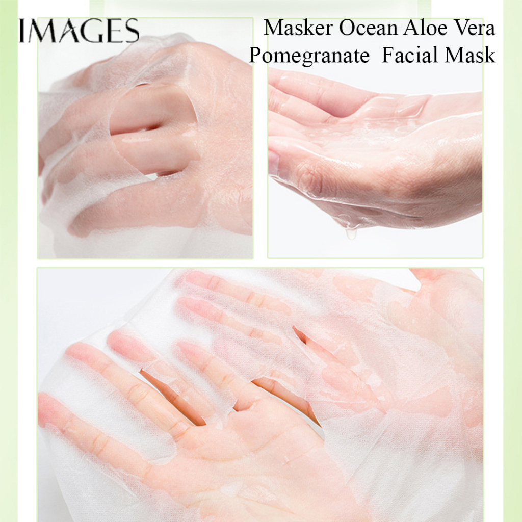 IMAGES Masker Ocean Aloe Vera Pomegranate  Facial Mask