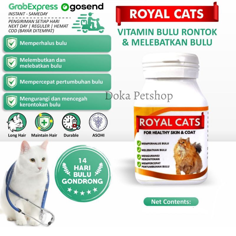 Royal Cats Penebal Bulu kucing 1 Kapsul