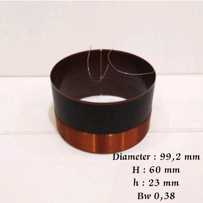 Spul spool voice coil speaker ukuran 4 inch 99,2 mm