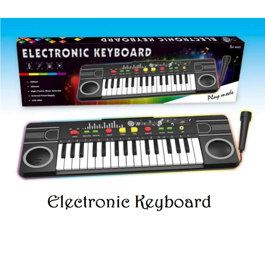 Mainan Eletronic Keyboard Anak Elektronik Keyboard Piano Karoke Mic Microphone CBKS BS