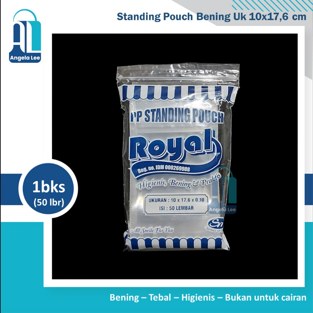 Standing Pouch 10x17 / Plastik Klip Ziplock Kemasan Berdiri Bening