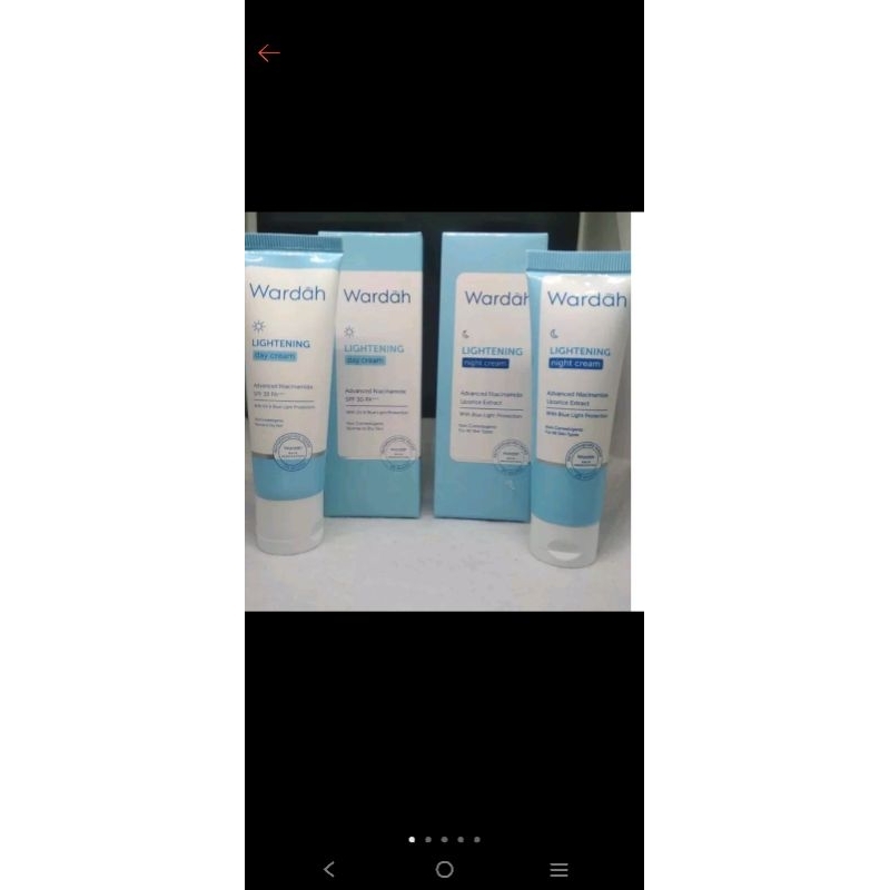 Wardah Day cream & night cream