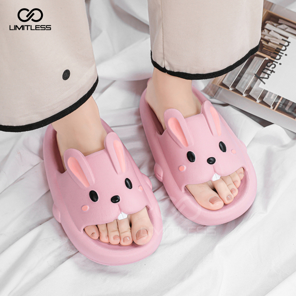 Sandal Rabbit Kelinci Anak Perempuan Sendal Kelinci Anak Karakter Korean Style Sendal Anak Bunny Empuk Lucu Terbaru 2023