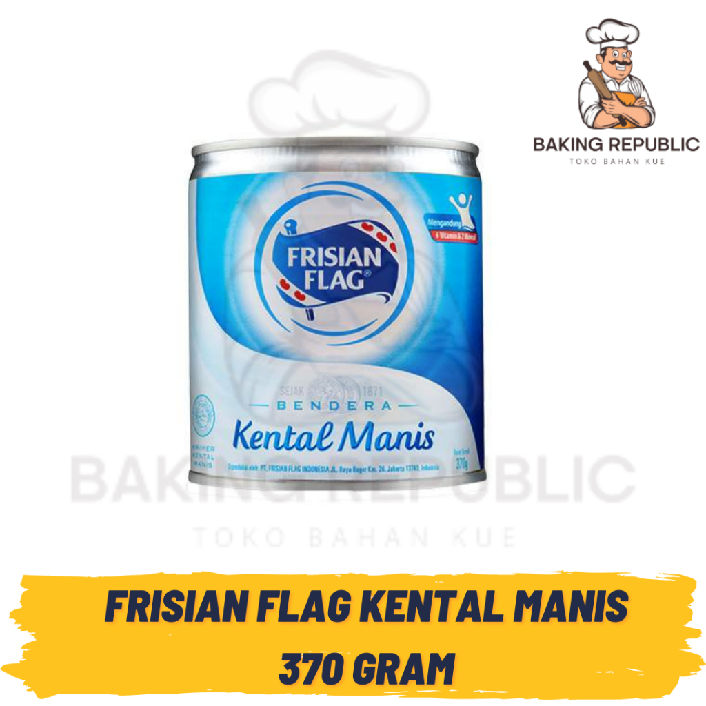 

FRISIAN FLAG SUSU KENTAL MANIS | 370 GRAM | KEMASAN KALENG | KENTAL MANIS