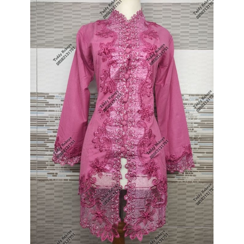 Kebaya bordir premium panjang tangan panjang