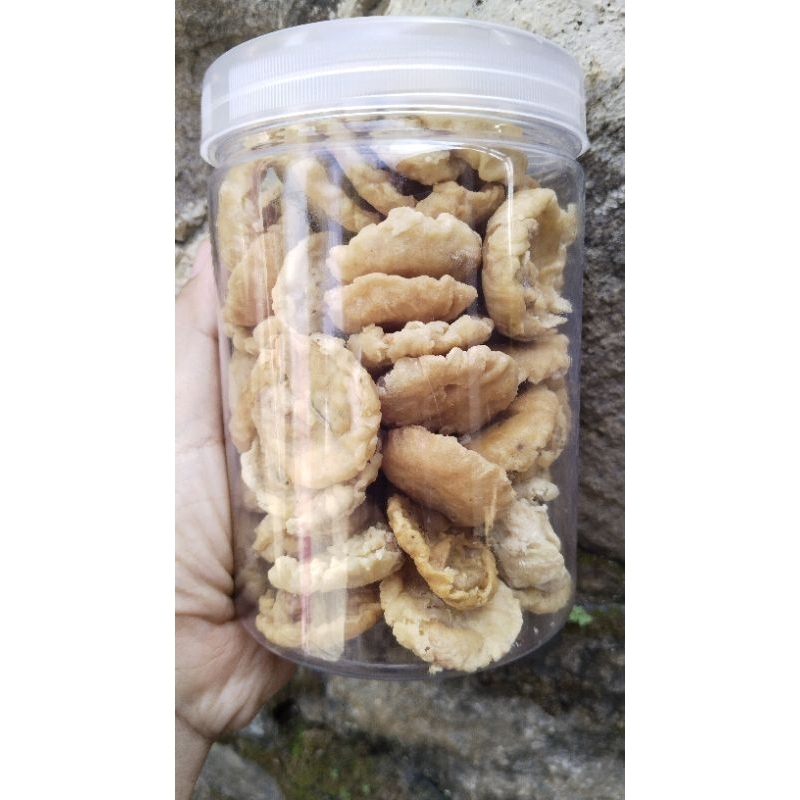 

Peyek koin Kacang Mete kemasan toples 1000ml