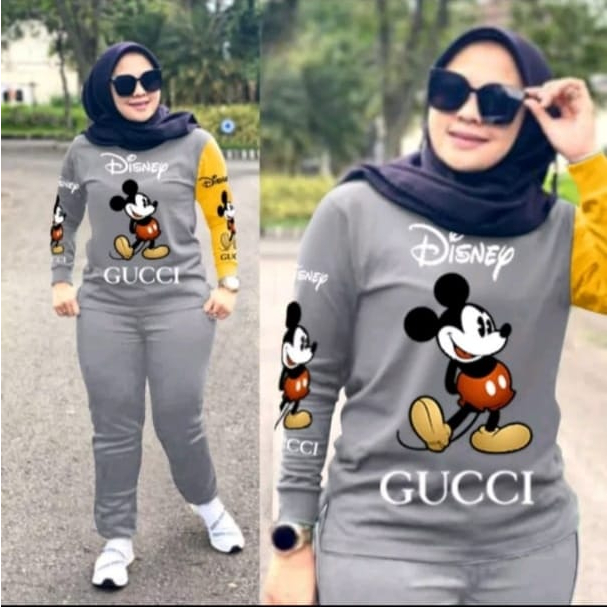 COD Setelan Celana Wanita Dewasa Size L-XL-XXL/ Baju Setelan Wanita Lengan Panjang / Fashion Set Wanita