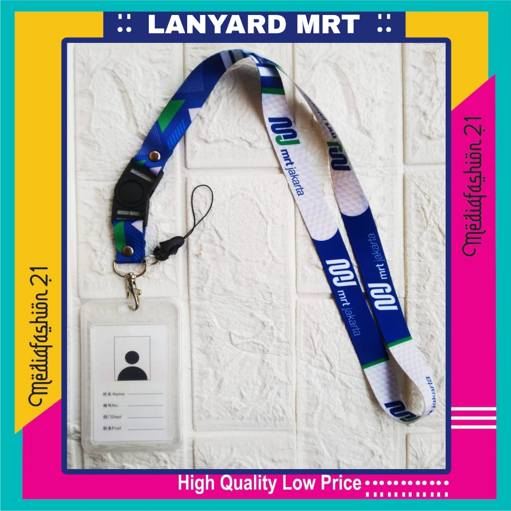 

Lanyard Tali Gantungan ID Card MRT Free Strap Gantungan HP/Flashdisk