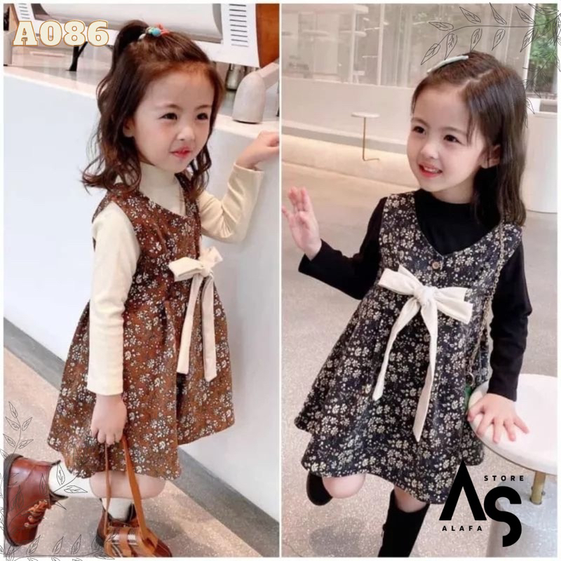 Dress anak perempuan Import 1-4 Tahun A086