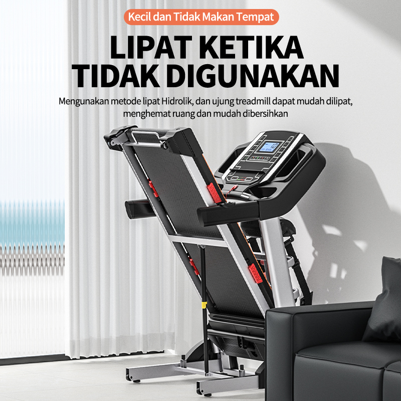 3.0 HP Treadmill Listrik Lipat Rumah / Treadmill Gym / Alat Fitness Treadmill Elektrik Gym