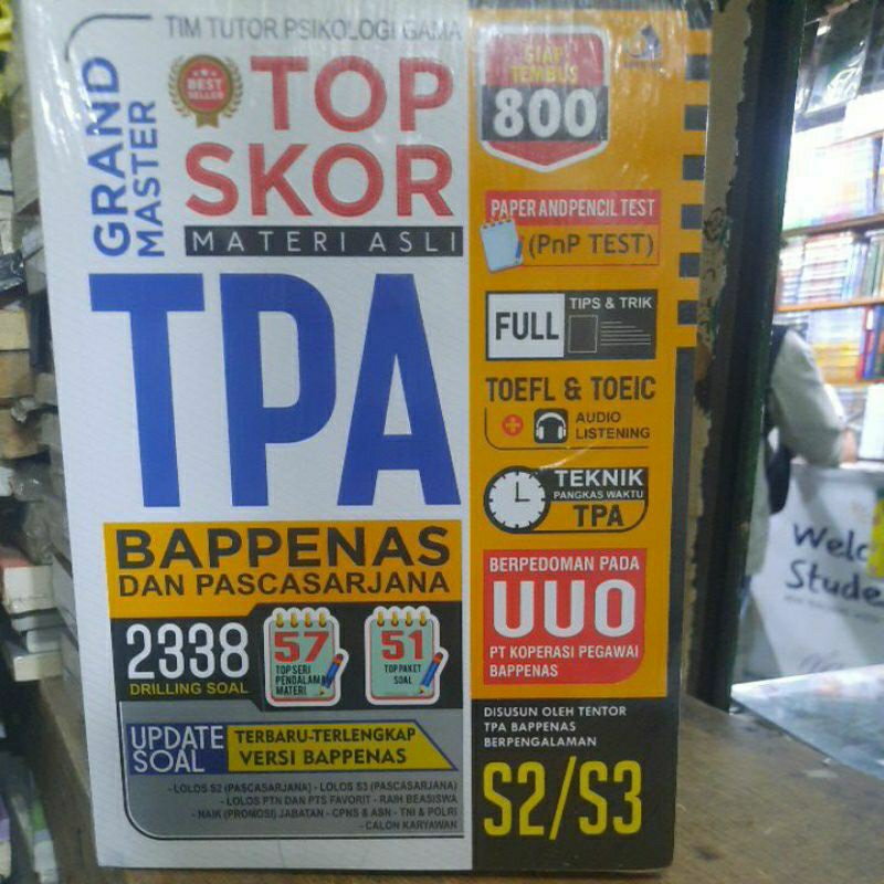 Grand master top skor materi asli TPA bappenas dan pasca sarjana.