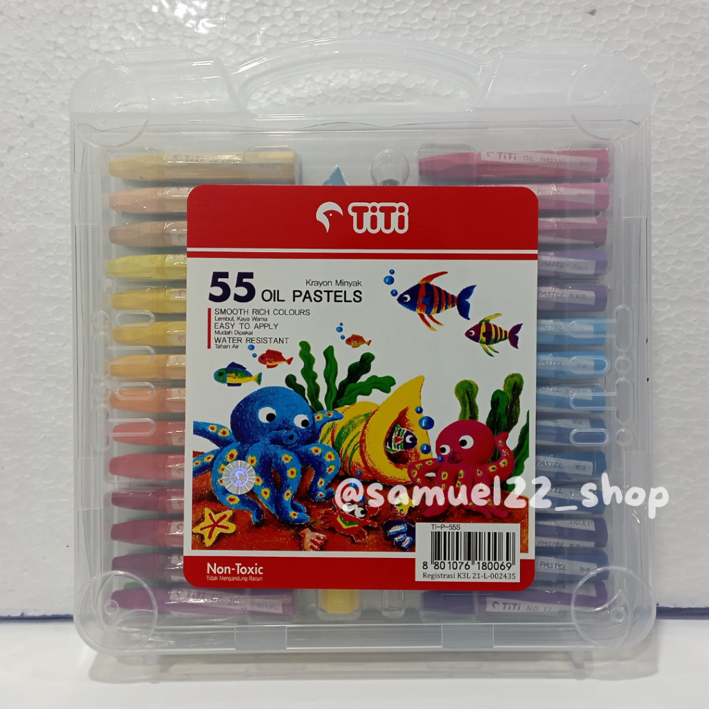 

Crayon / oil pastel Titi 55 warna