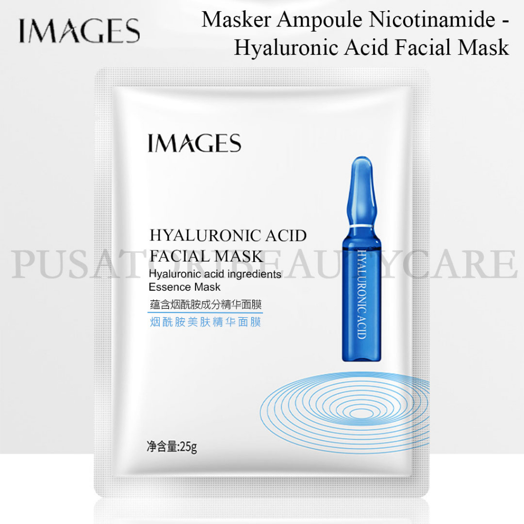 IMAGES Masker Ampoule Nicotinamide - Hyaluronic Acid Facial Mask