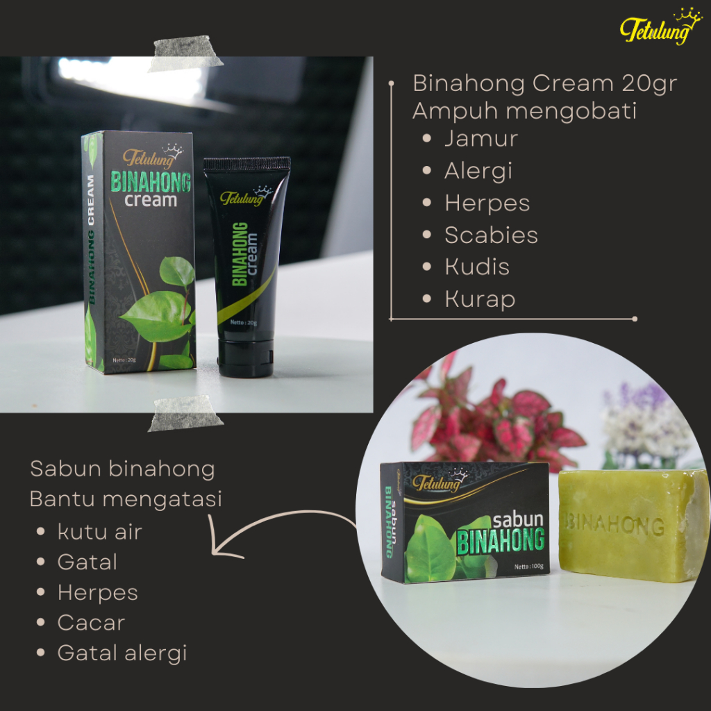 Paket Hemat Sabun Binahong & Obat Salep Cream Binahong 20gr Ampuh Atasi Gatal Pada Kulit