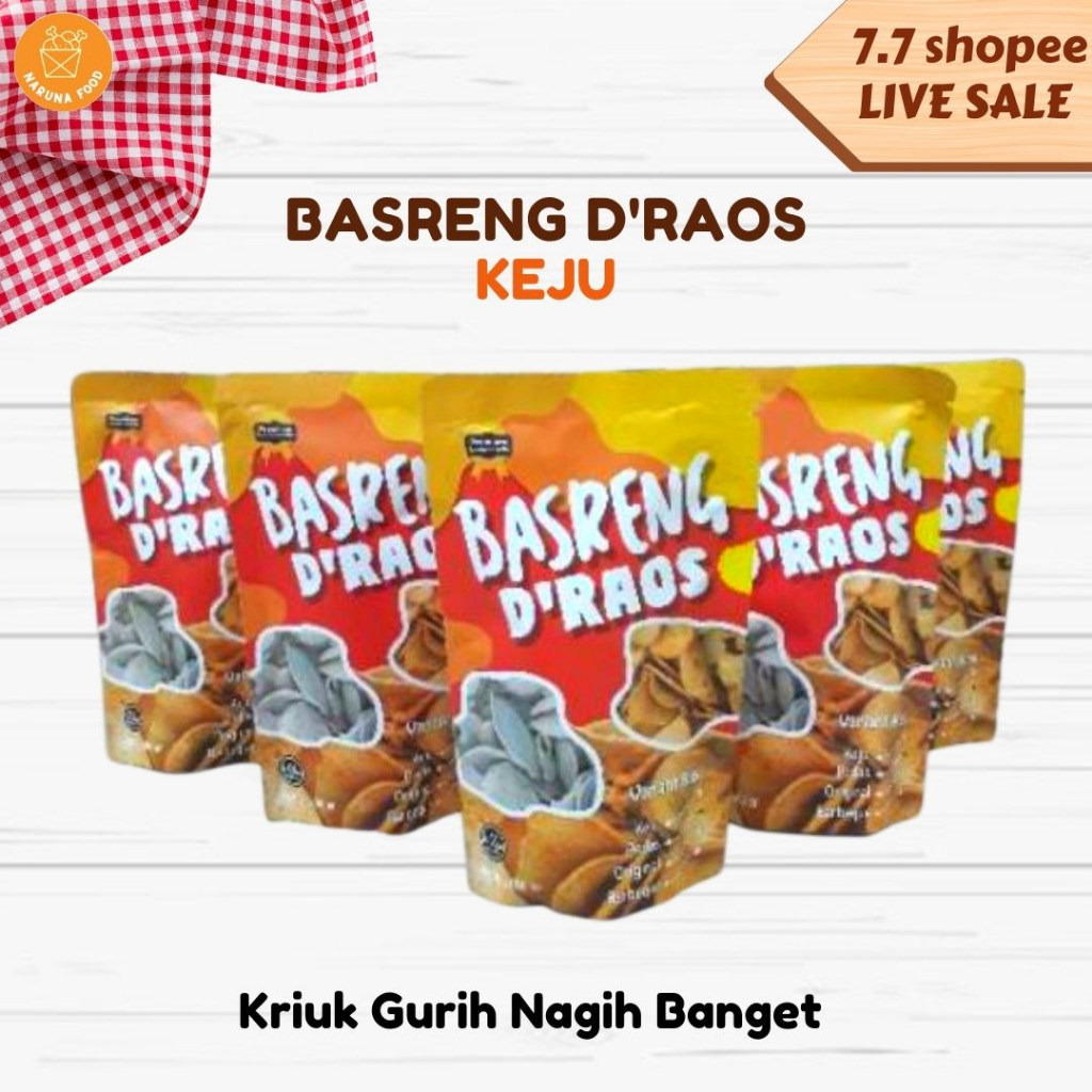 PROMO 11.11 BASRENG D'RAOS camilan basreng draos keju pedas original barbeque pizza d raos lezatnya deudeuieun