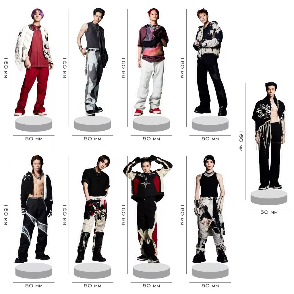(HAR) STAND FIGURE AKRILIK NCT DREAM NCT127 WAYV MEMBER KPOP 4TH ALBUM BADDIES