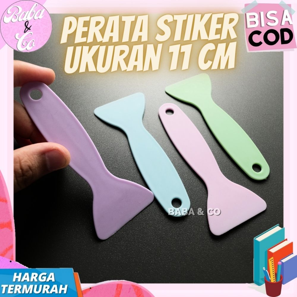 

PERATA STIKER UKURAN 11cm KAPE PLASTIK STIKER PASTEL LUCU UNIK IMUT SPATULA 11cm