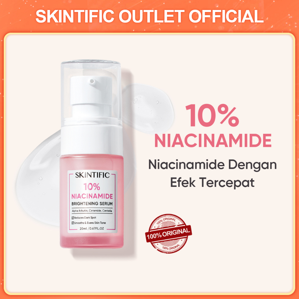 SKINTIFIC 10% niacinamide Brightening serum 20ML &amp; 7 days fades dark spot Skintific Serum Whitening