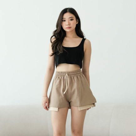 [Tavia] Minji Short Pants / Celana Pendek Wanita / Bawahan Wanita / Highwaist Pants / Shorts / Celana Wanita