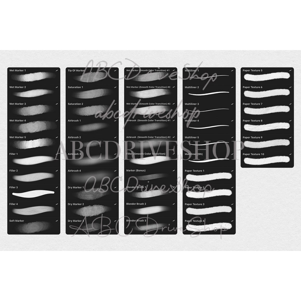 Procreate Brush - Copic Inspired Marker Brush Set