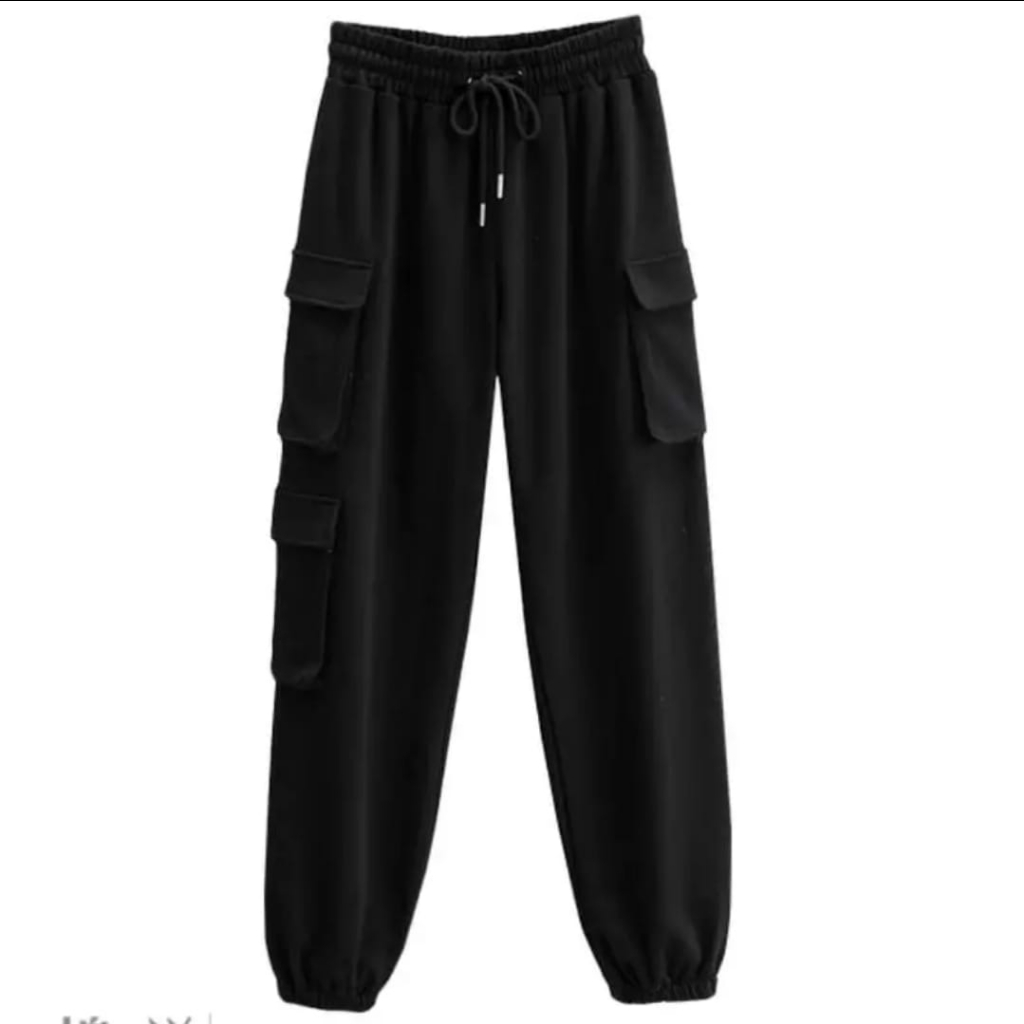 CELANA JOGGER GAMBLOK SPORTY WANITA - CALANA PANJANG WANITA JOGGER