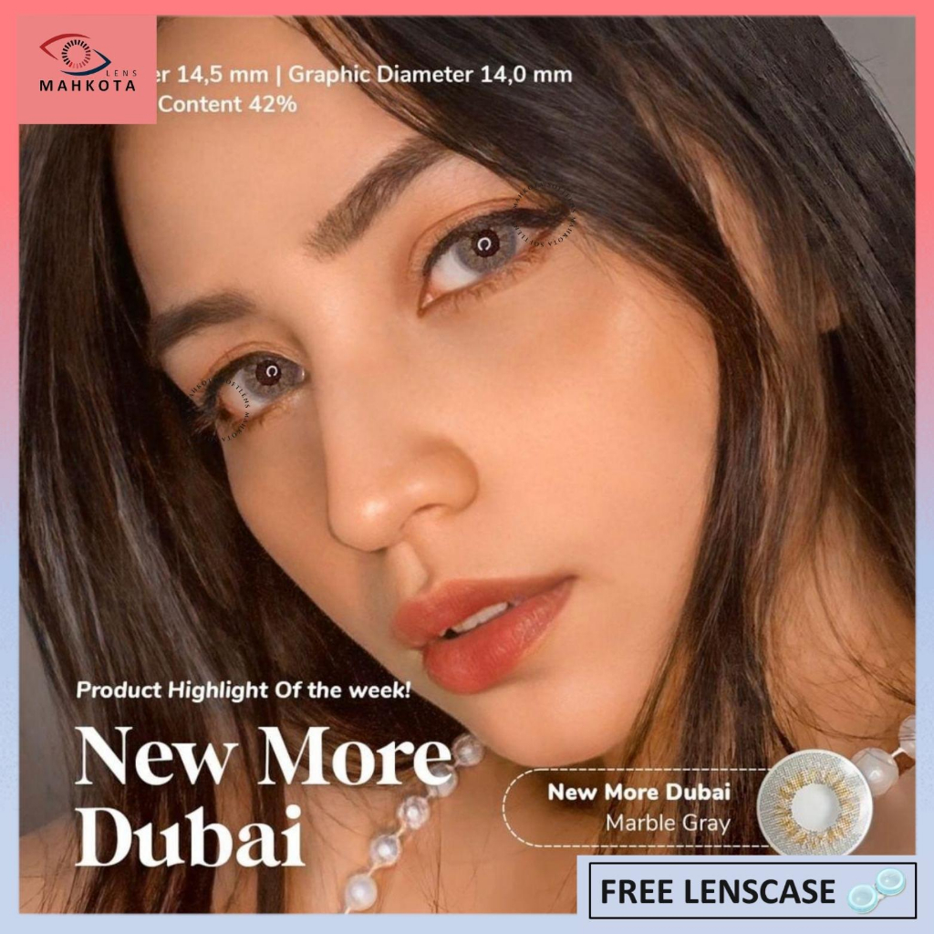 SOFTLENS NEW MORE DUBAI MINUS (-2.75 s/d -6.00) BY CTK DIA 14.5MM FREE LENSCASE / Soflen Soflens