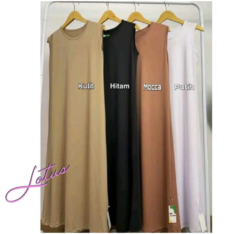 INNER GAMIS BUNTUNG / DALAMAN GAMIS TANPA LENGAN / MANSET