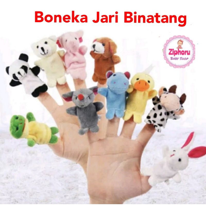 1 PCS Boneka Jari Tangan Finger Puppet Animal