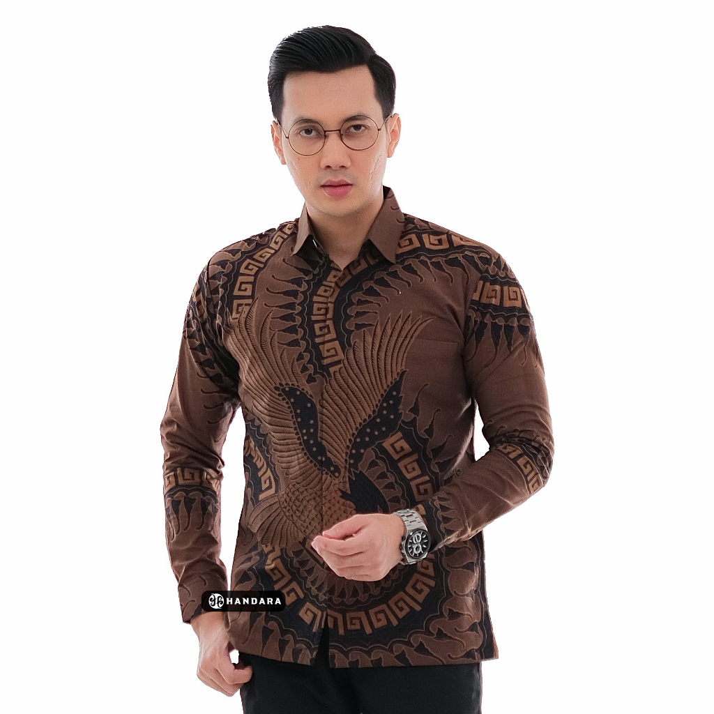 Handara Batik Pria Marlen Coklat HB-366