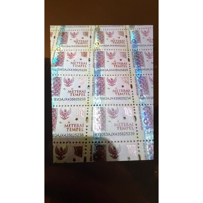 

MATERAI 10000 / MATERAI 10rb