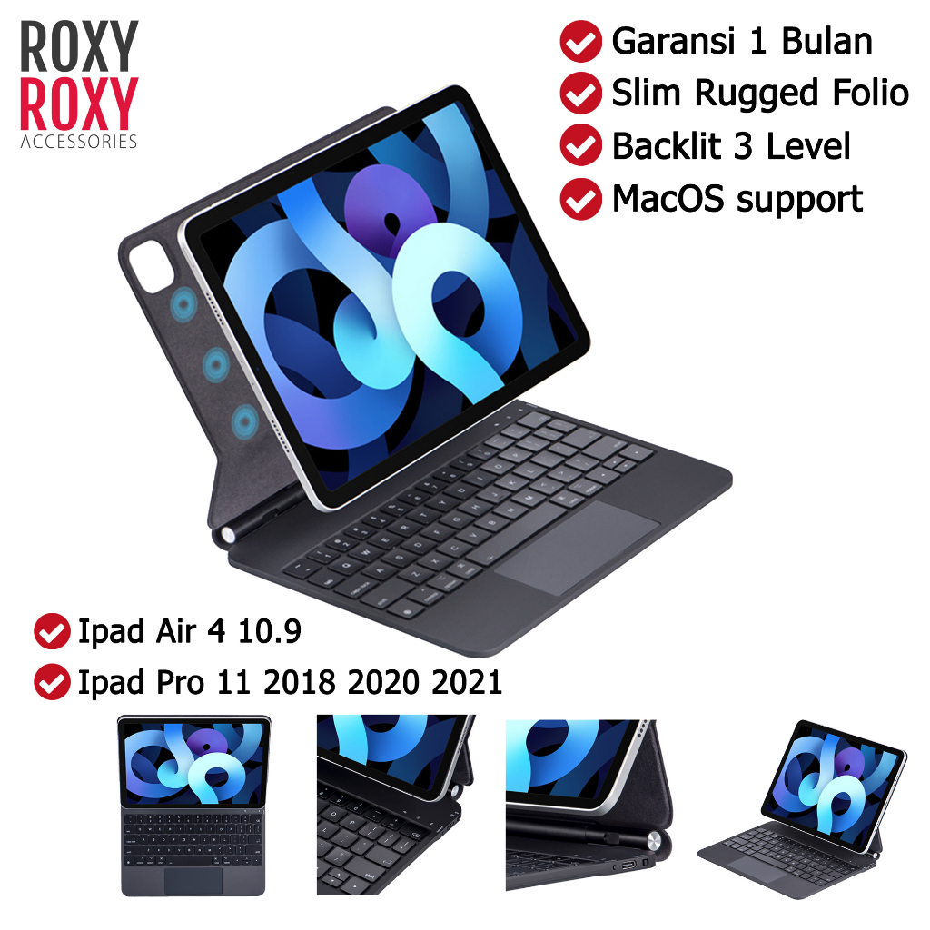 Magic Keyboard Ipad 10 10.9 2022 Ipad Air 4 Air 5  Ipad Pro 11 2018 2021 2022 Wireless Bluetooth Keyboard