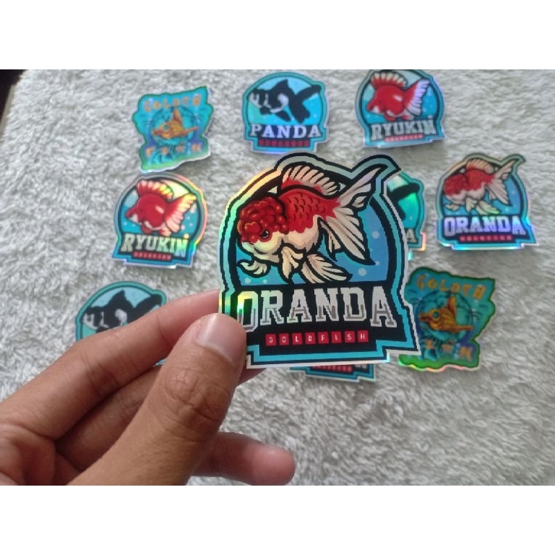 Stiker Akuarium Ikan koki / goldfish