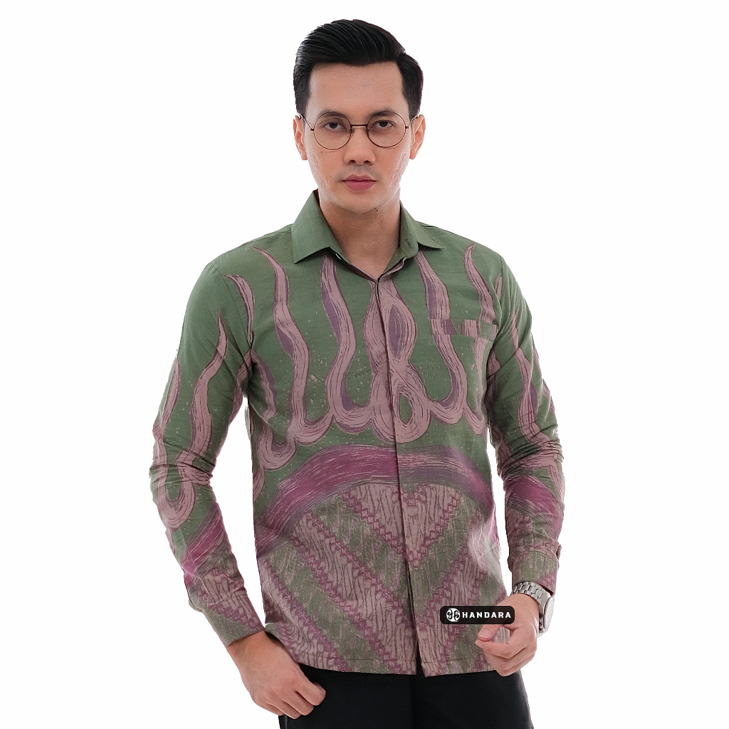 Handara Batik Pria Legowo Hijau Sage HB-331