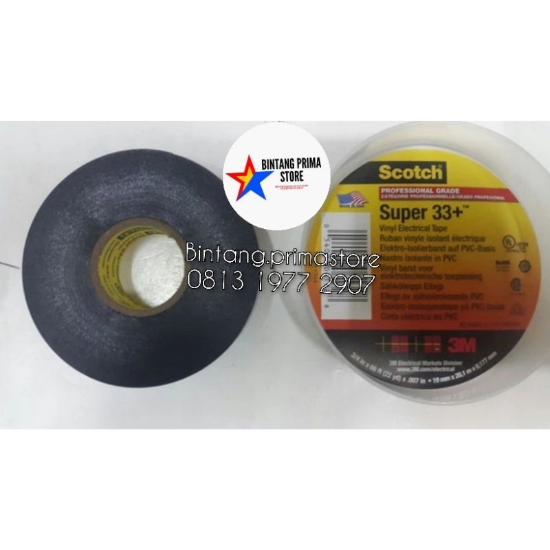 Isolasi / Electrical Tape Scotch Super 33+ Asli