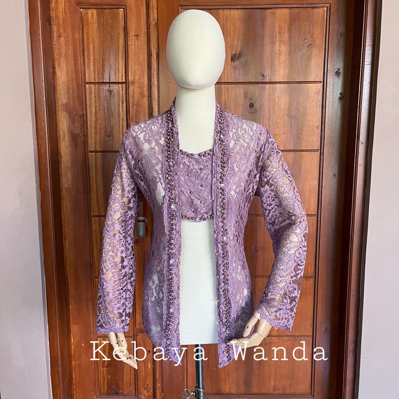 Kebaya Kutubaru Brokat Kancing Samping | Kutubaru Modern | Kebaya Wisuda | Kebaya Sinden