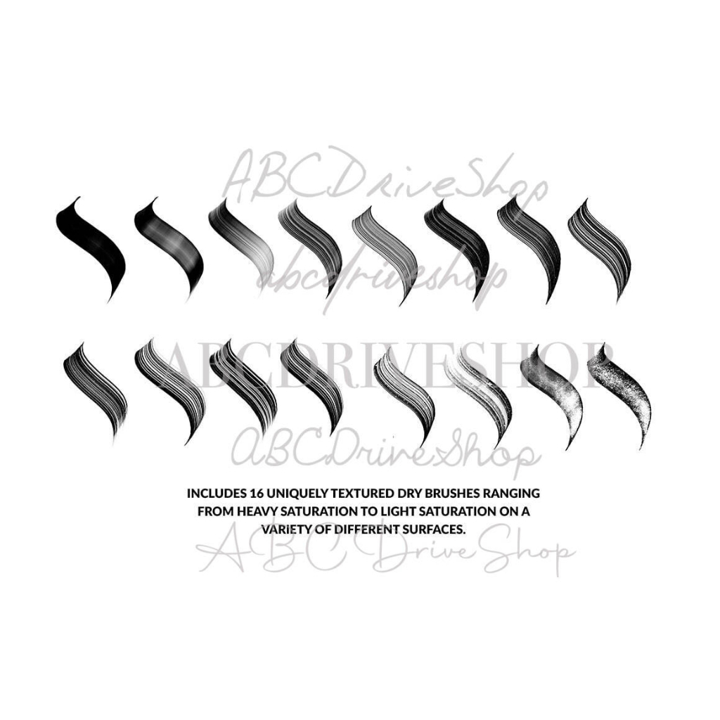 Procreate Brush - Blackletter Dry Brushes