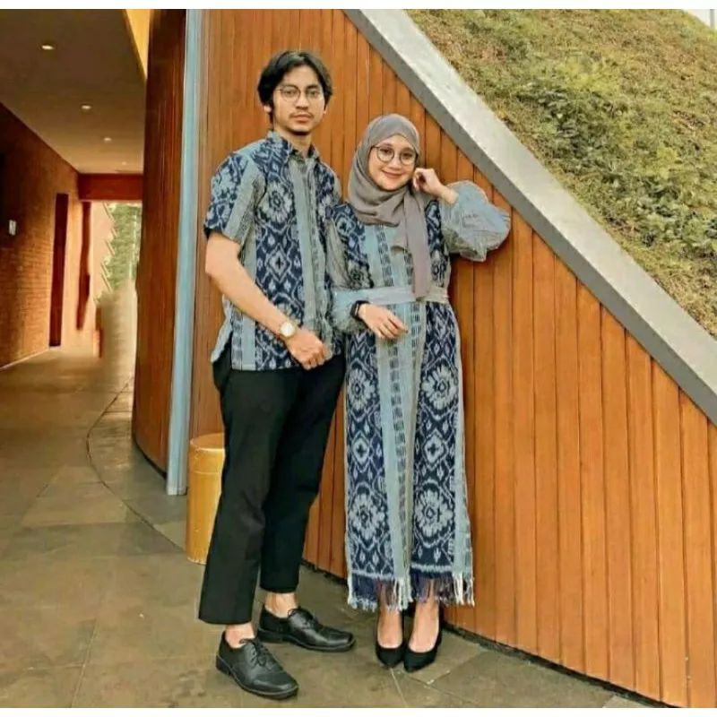 Star+ Baju Tenun Couple - Set Couple Tenun - Couple Tenun - Couple Etnik - Baju Tenun -  Baju Etnik
